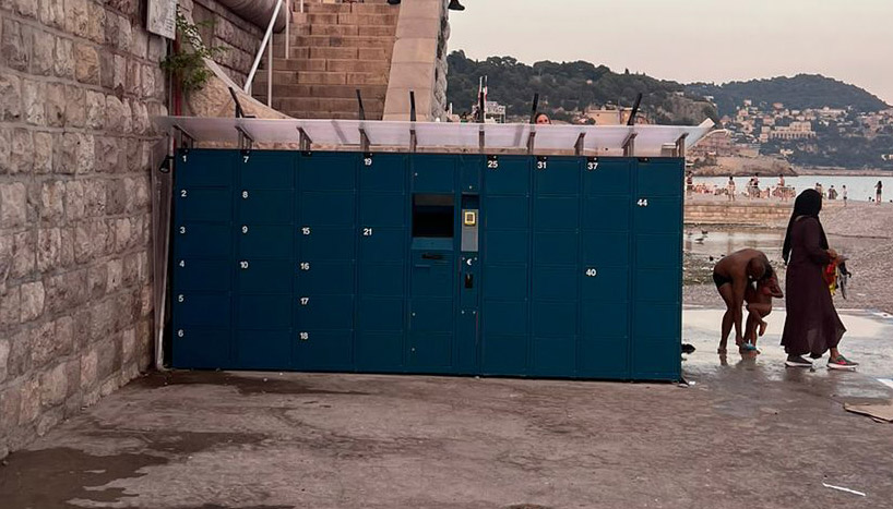 Taquillas inteligentes (Smart Lockers) en la playa España, Bilbao 2023